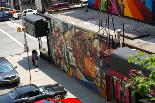 Manhattan (NY), genomen vanaf de Highline, 25th Street