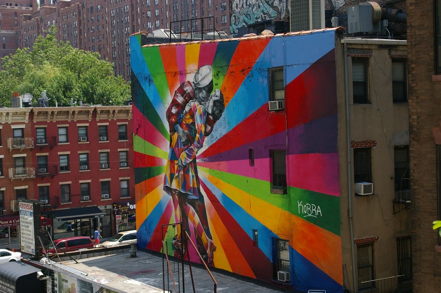 Manhattan (NY), genomen vanaf de Highline, 25th Street