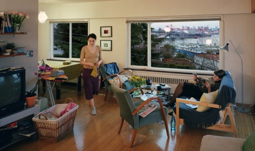 view from an apartment, Jeff Wall, 2004-5, 1670 x 2440 mm