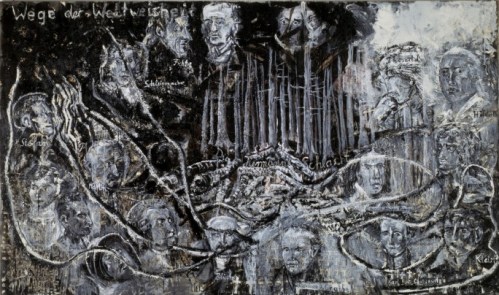 Anselm Kiefer, Wege der Weltweisheit: die Hermannsschlacht, 1977, collectie Sanders Anselm Kiefer, Wege der Weltweisheit: die Hermannsschlacht, 1977, collectie Sanders