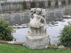 Meisje met kat en vogel, Frits van Hall Meisje met kat en vogel, Frits van Hall