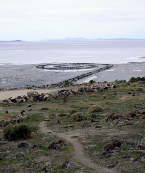 Spiral Jetty, Robert Smithson, 1969 -1970, Great Salt Lake Utah