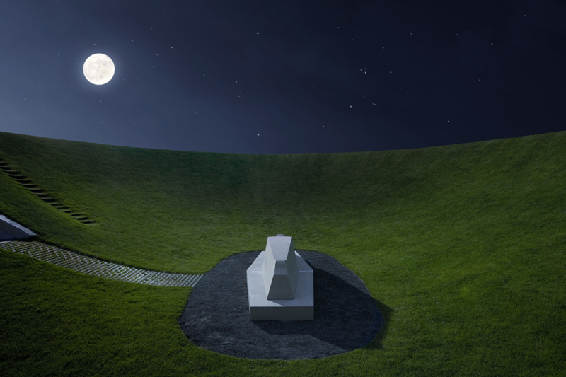 Hemels Gewelf (na de restauratie in 2008), James Turrell, Kijkduin. foto Gerrit Schreurs